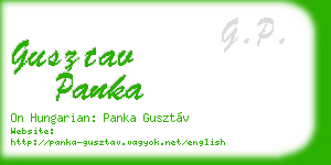 gusztav panka business card